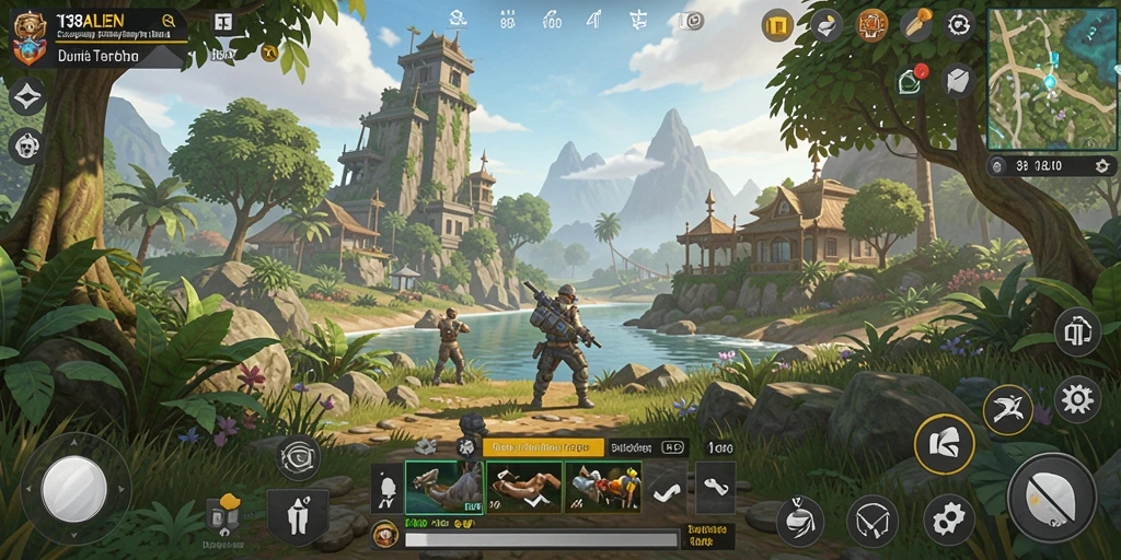 Tampilan gameplay Open World yang menakjubkan di 138ALIEN.