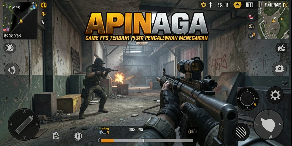 Gameplay intens di APINAGA dengan grafis menakjubkan
