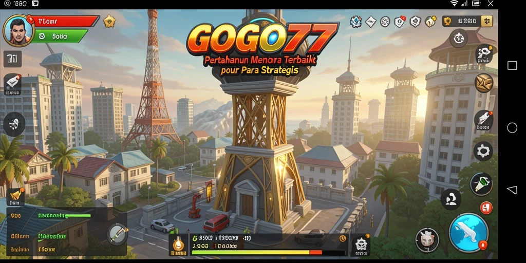 Screenshot GOGO77 menampilkan aksi mendebarkan dalam mode Tower Defense.