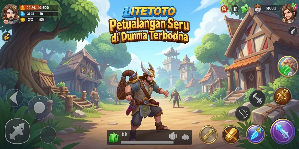 Tampilan gameplay seru dalam dunia terbuka yang luas.
