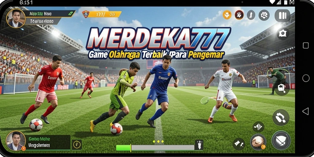 Tampilan gaming <strong>MERDEKA777</strong> yang penuh aksi dan seru.