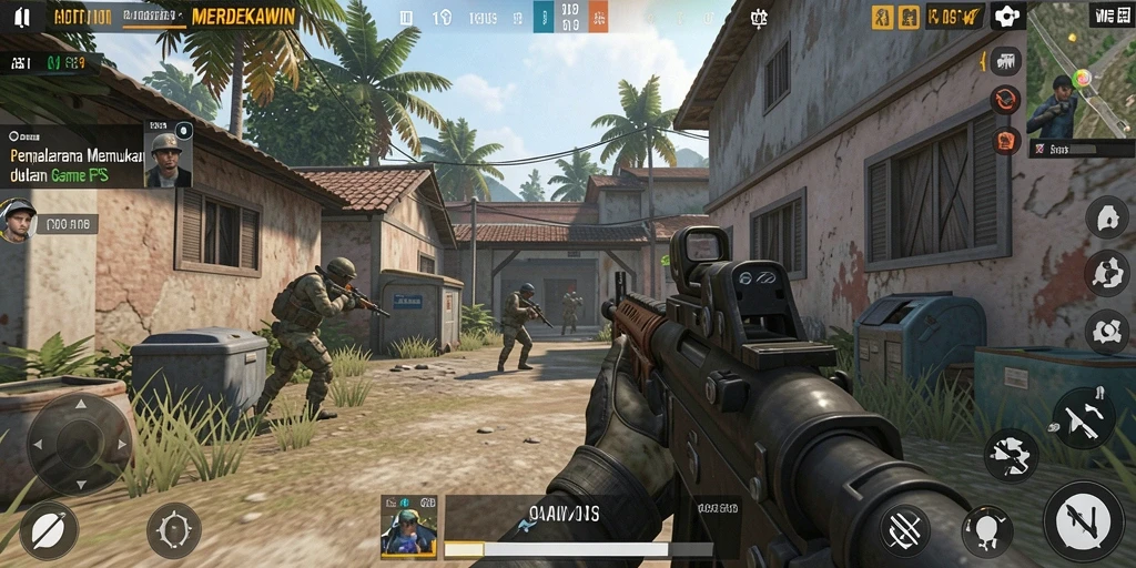 Screenshot gameplay MERDEKAWIN yang seru dan penuh aksi.