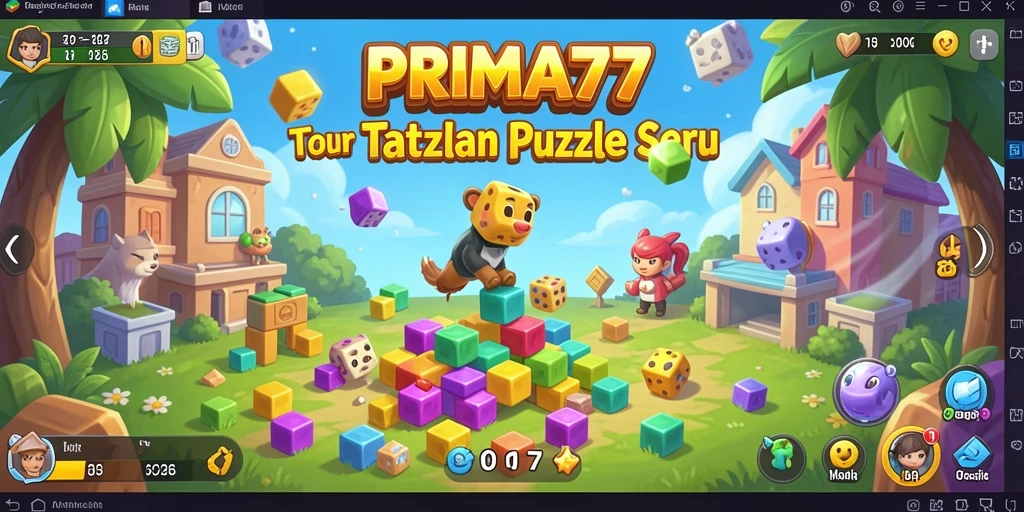 Screenshot gameplay PRIMA77 menampilkan tantangan puzzle yang menarik.