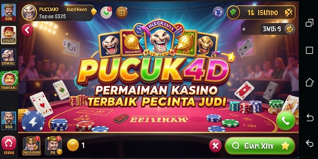 Screenshot gameplay PUCUK4D dengan suasana Kasino yang seru.