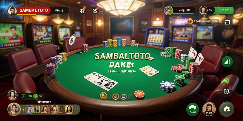 Tampilan gameplay menarik dari SAMBALTOTO dalam aksi Poker.