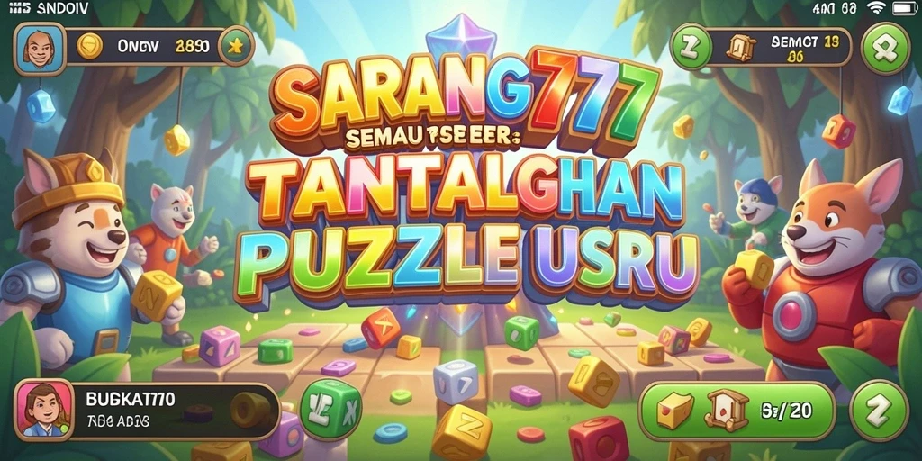 Tangkapan layar SARANG777 menampilkan gameplay Puzzle yang mengasyikkan.